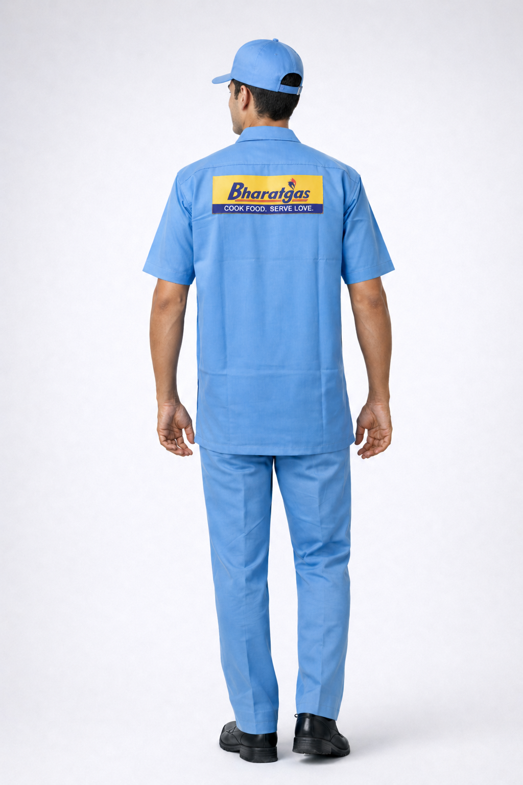 Bharat Gas Delivery Staff Uniform - Shirt Pant & Cap Combo