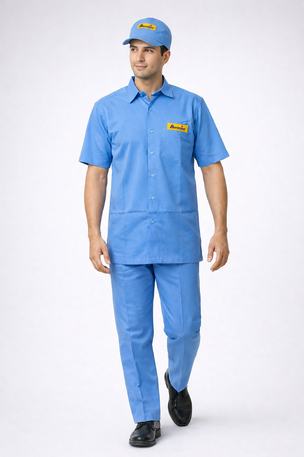 Bharat Gas Delivery Staff Uniform - Shirt Pant & Cap Combo
