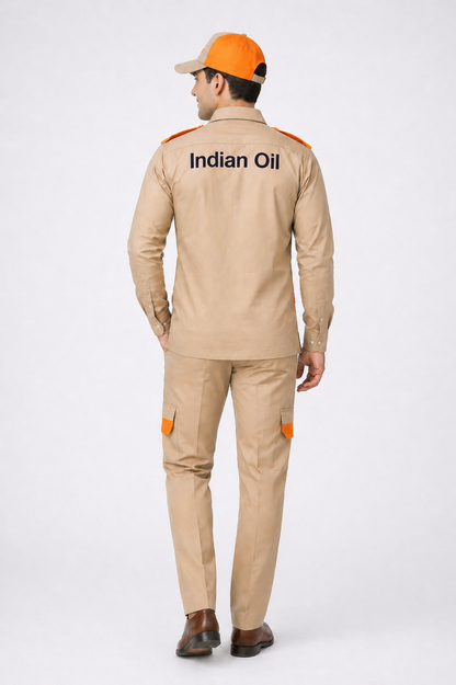 Indane Gas Delivery Staff Uniform - Shirt Pant & Cap Combo