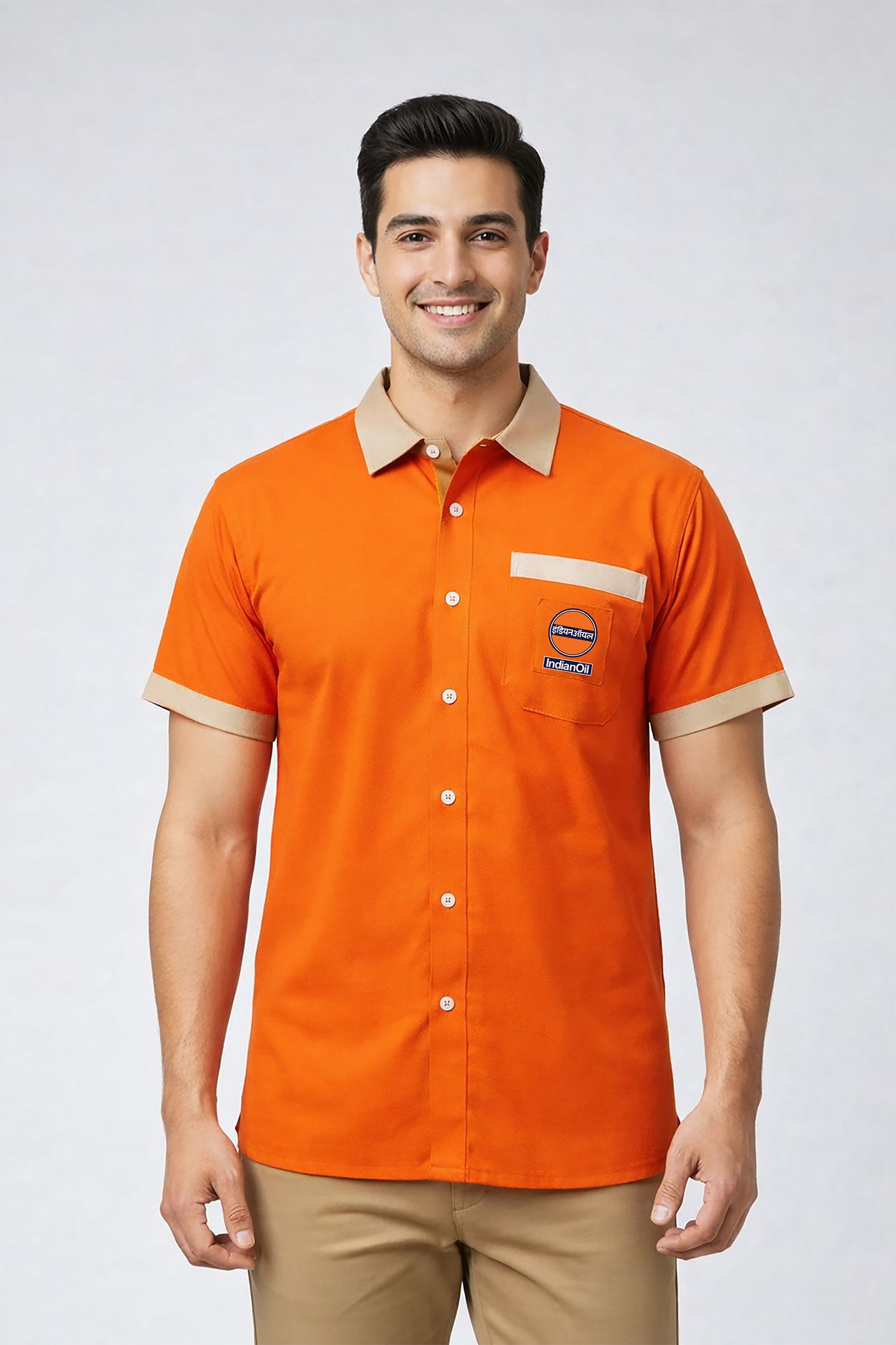IOCL Petrol Pump Uniform - T-Shirt Pant & Cap Combo