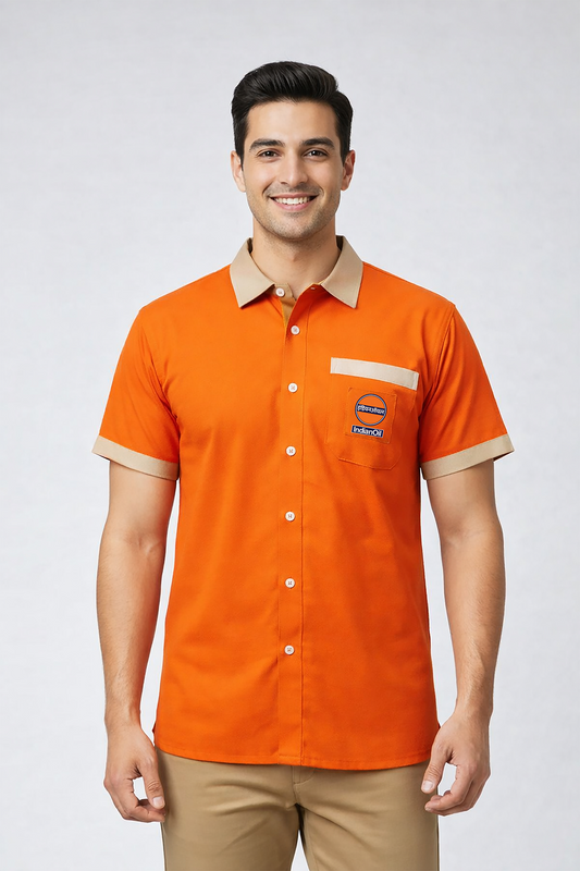 IOCL Petrol Pump Uniform - T-Shirt Pant & Cap Combo