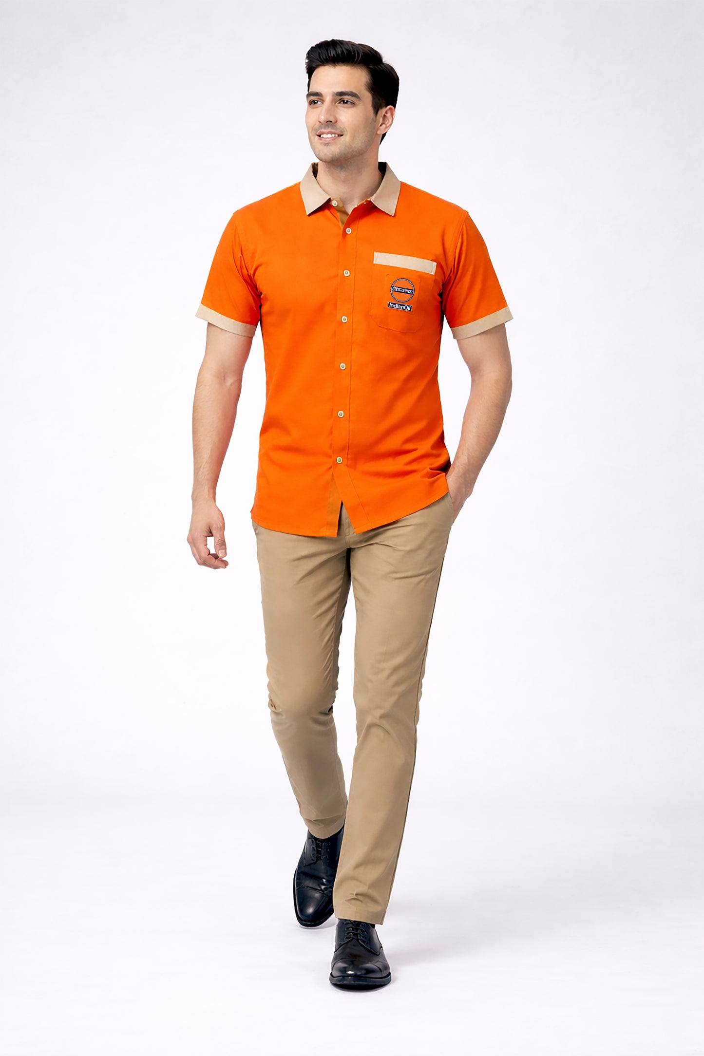 IOCL Petrol Pump Uniform - T-Shirt Pant & Cap Combo