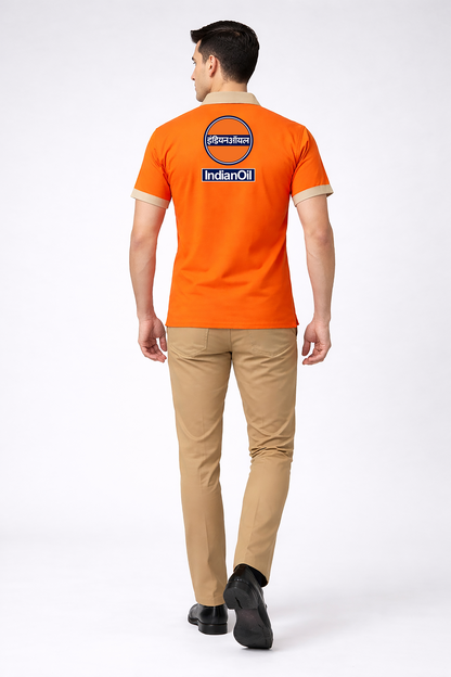 IOCL Petrol Pump Uniform - T-Shirt Pant & Cap Combo